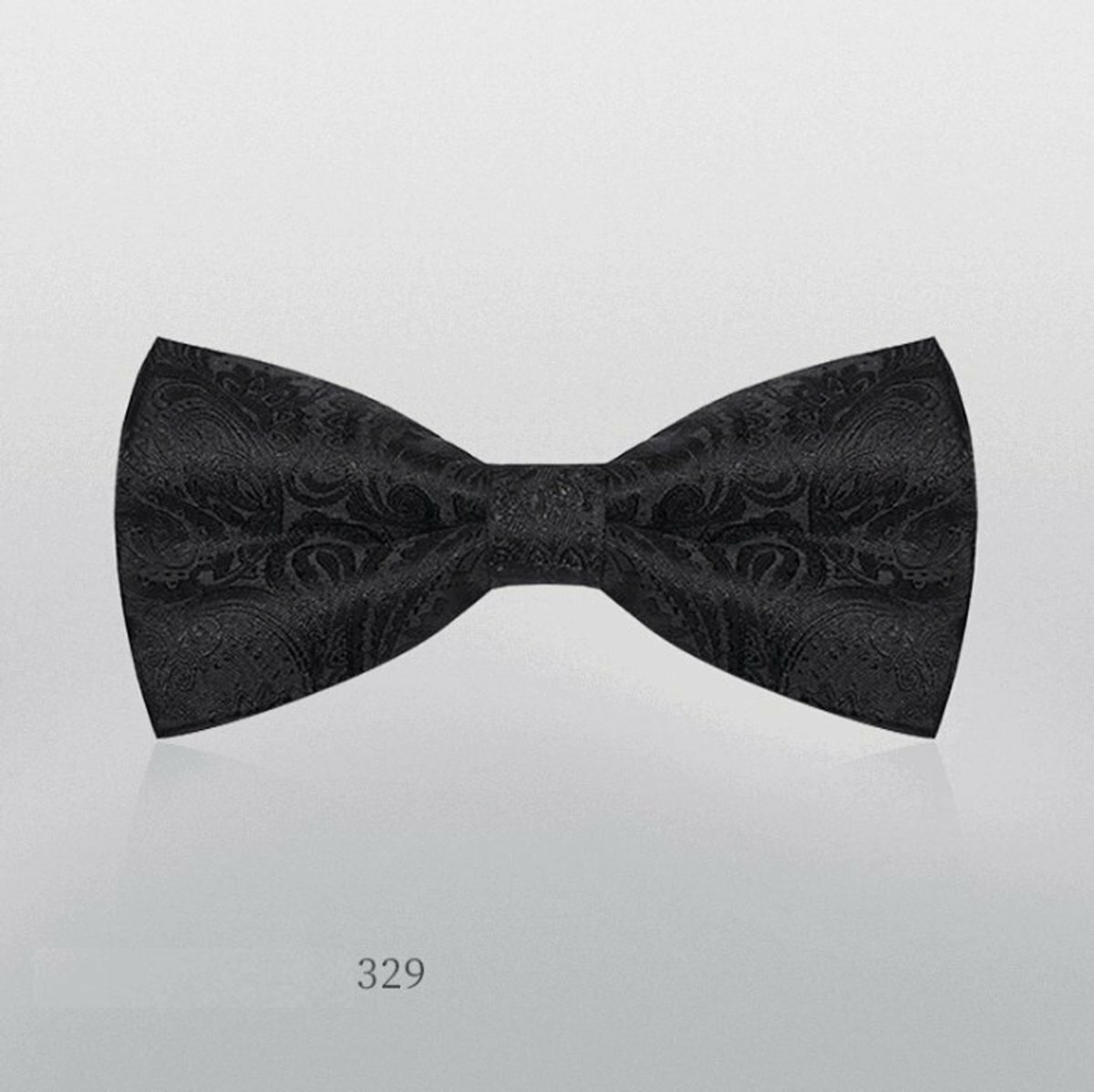 Men's Business Bow Tie (Black Pattern-329)