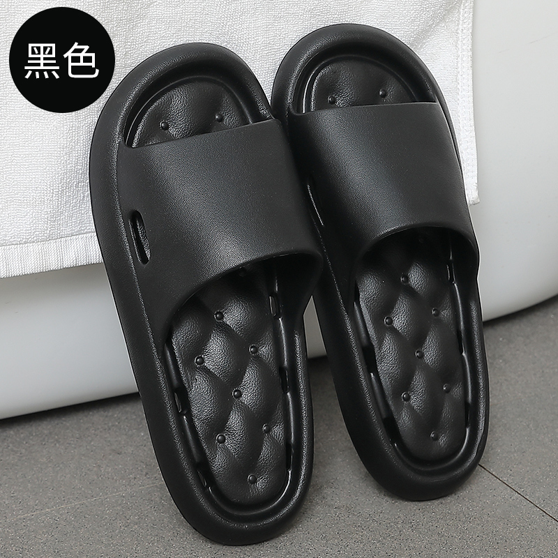 Home anti-slip soft-soled slippers (40-45 size black) [Please contact customer service to confirm the shipping size after placing an order]]