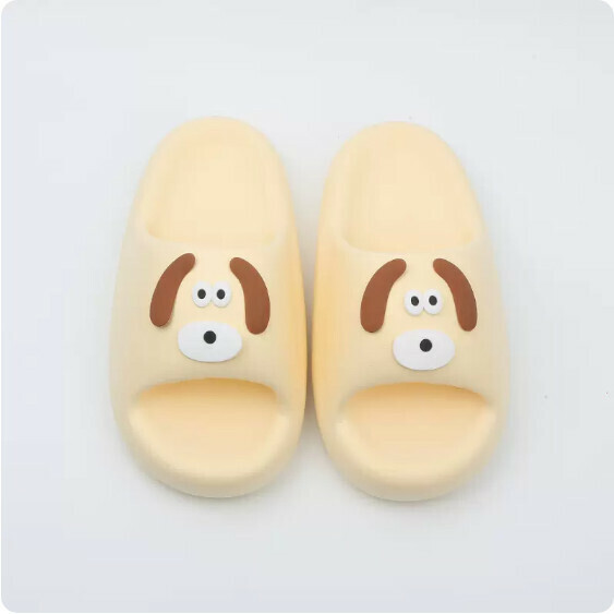 激抵夏季厚底防滑涼拖鞋（5023-8 黃色狗狗）【36-41碼】【下單後聯絡客服確認發貨尺碼】】