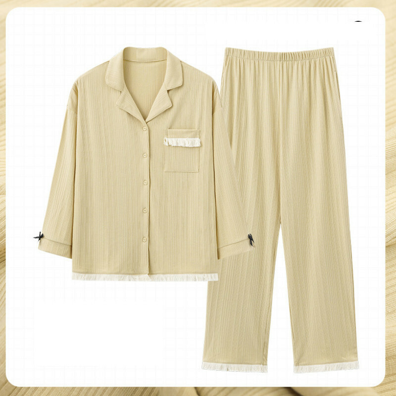Long-sleeved pajama set【M-XXL size AM34534】【Contact customer service to confirm the shipping size after placing an order】】