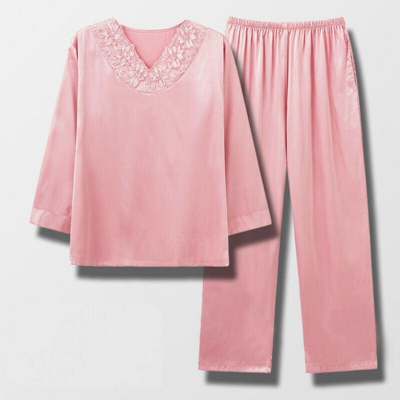 Mid-sleeved pajama set【M-4XL NXF-3005】【Contact customer service to confirm shipping size after placing an order】】
