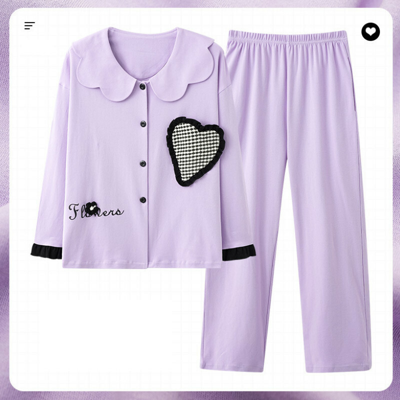 Long-sleeved pajama set [M-XXL size AM34507] [Contact customer service to confirm the shipping size after placing an order]]