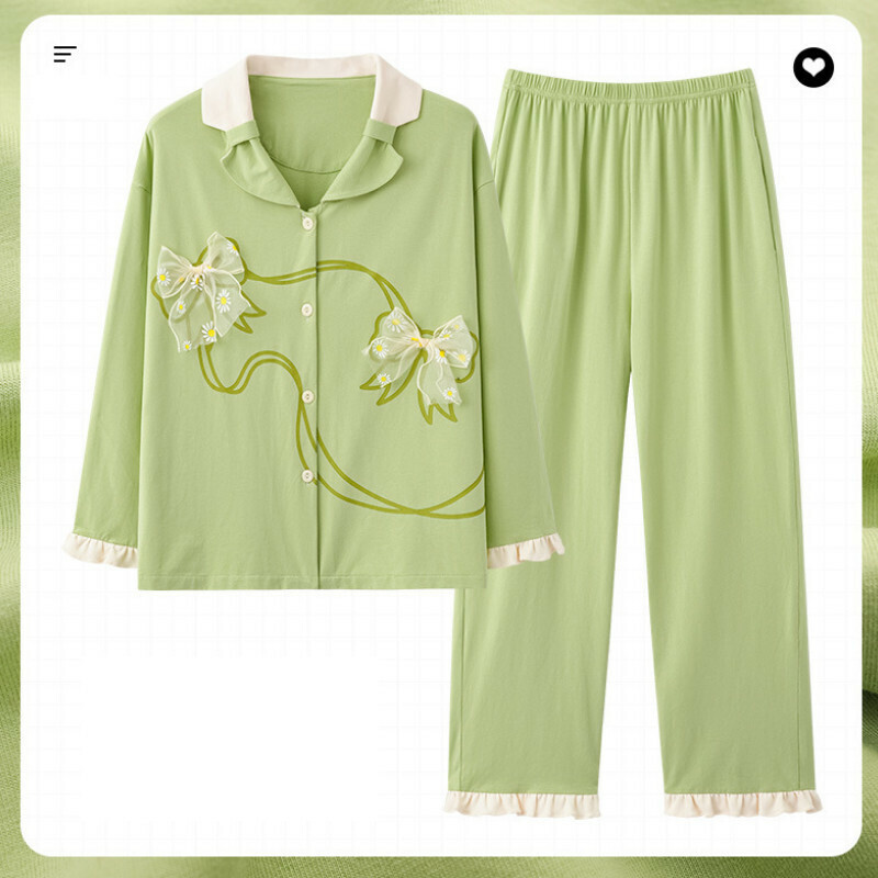 Long-sleeved pajama set【M-XXL size AM34508】【Contact customer service to confirm the shipping size after placing an order】】