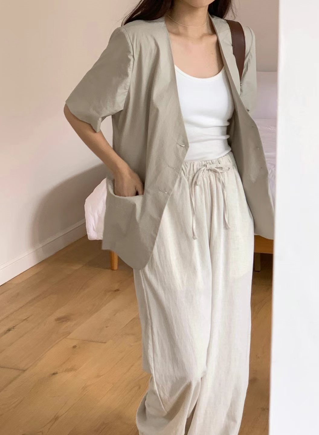 linen wide pants（現貨）