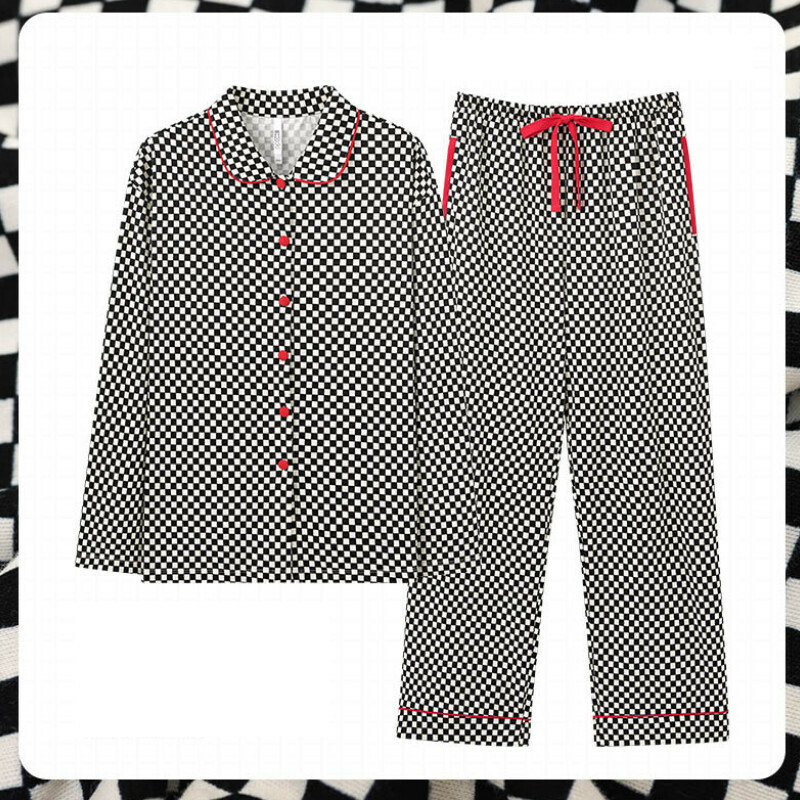Long-sleeved pajama set [M-XXL size AM34538] [Contact customer service to confirm the shipping size after placing an order]