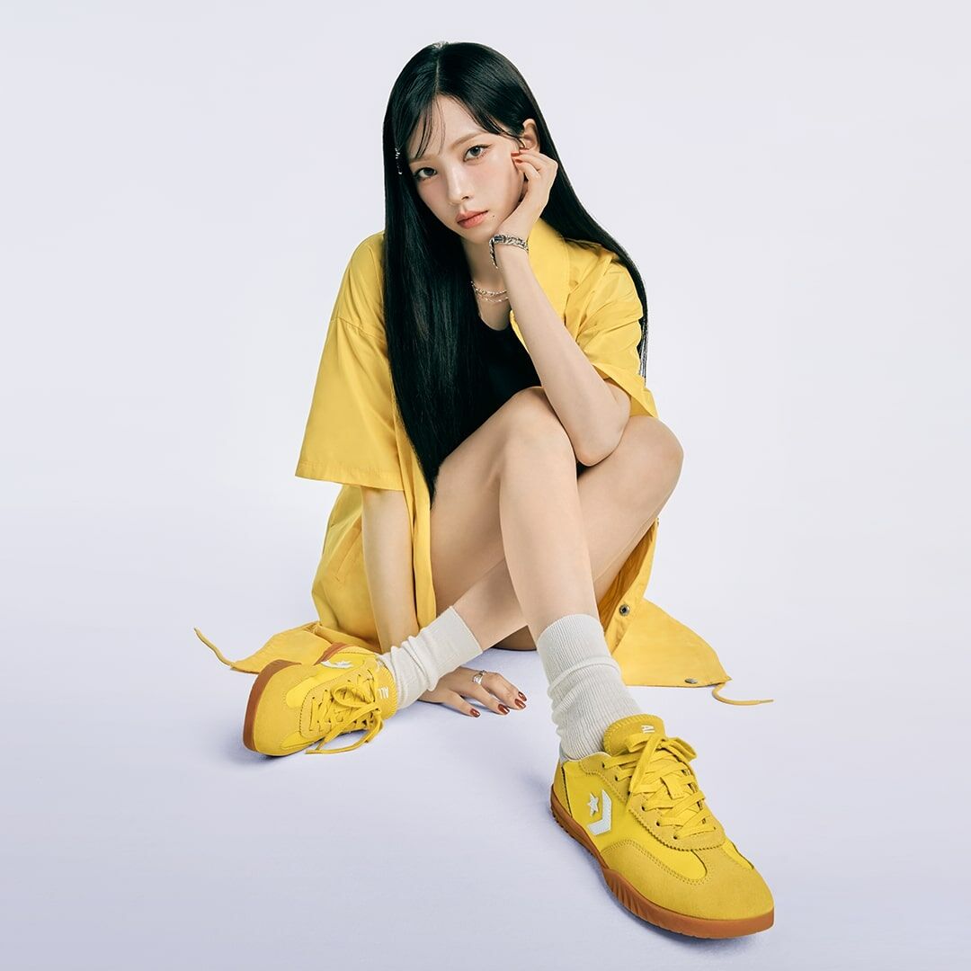 <特價，不退換> CONVERSE RUN STAR TRAINER 黃色 Aespa Karina 劉知珉代言 膠底 流星 復古 德訓鞋【A10373C】CONSTAR 0823