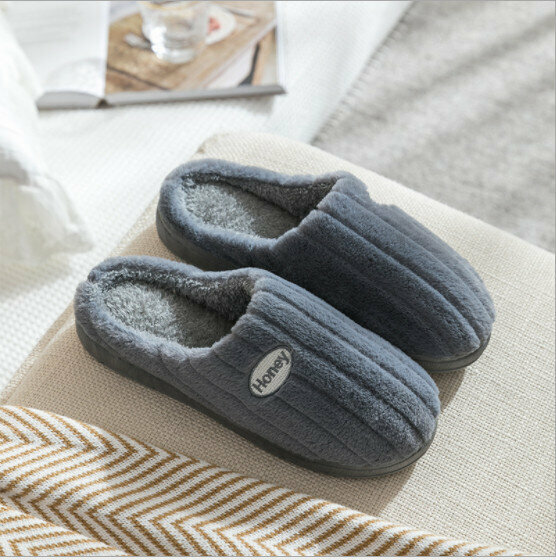 Warm and comfortable cotton slippers for couples (size 36-45, color 4 colors are optional, please confirm with customer service after placing an order)