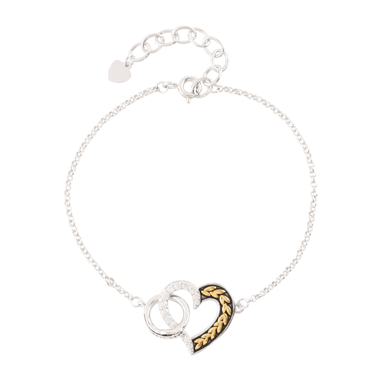 純銀手鍊，情侶手鍊 羽你穗穗年年；細節之處盡顯精緻（3786女款）