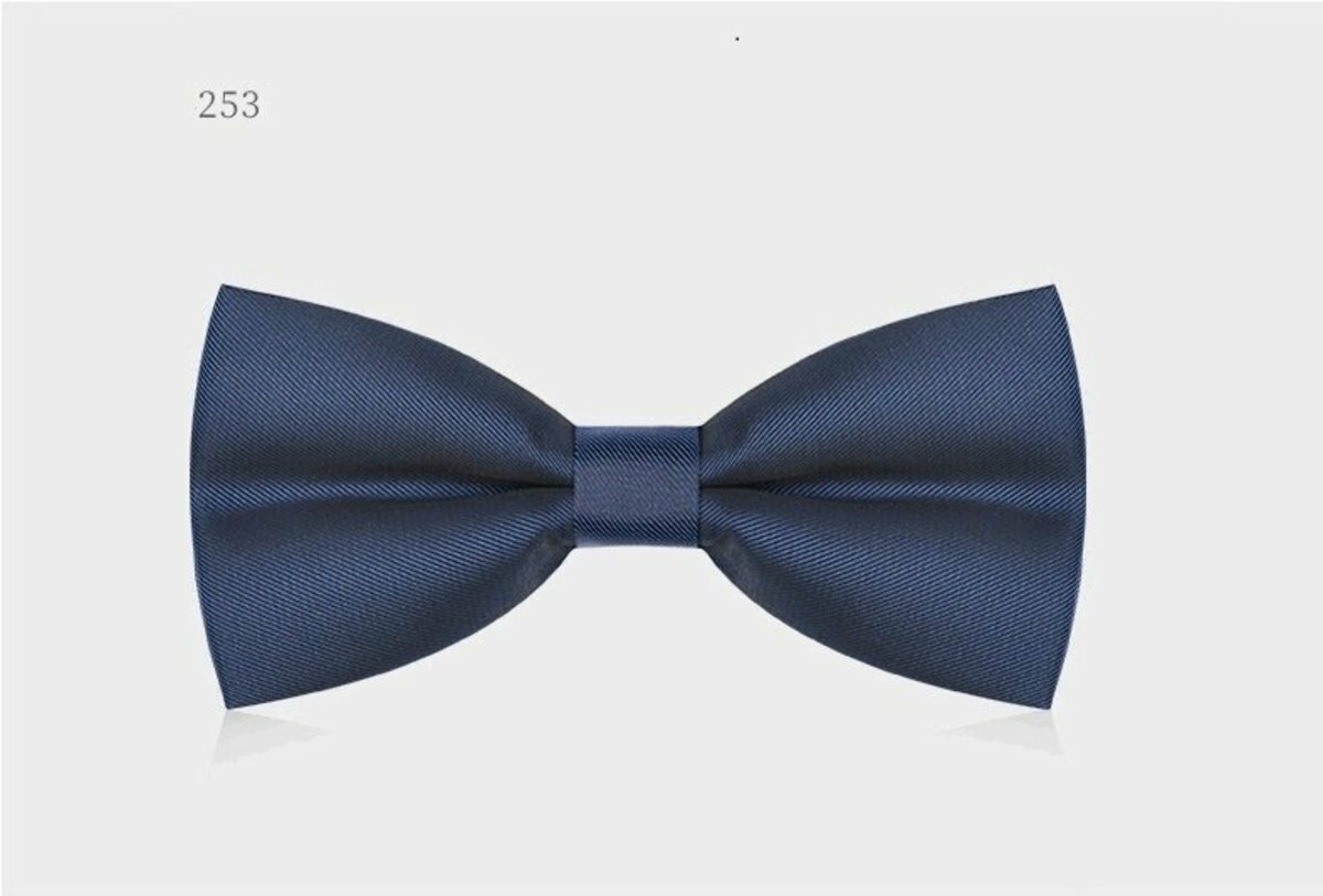 Men's Business Bow Tie(Matte Cerulean Blue-253)