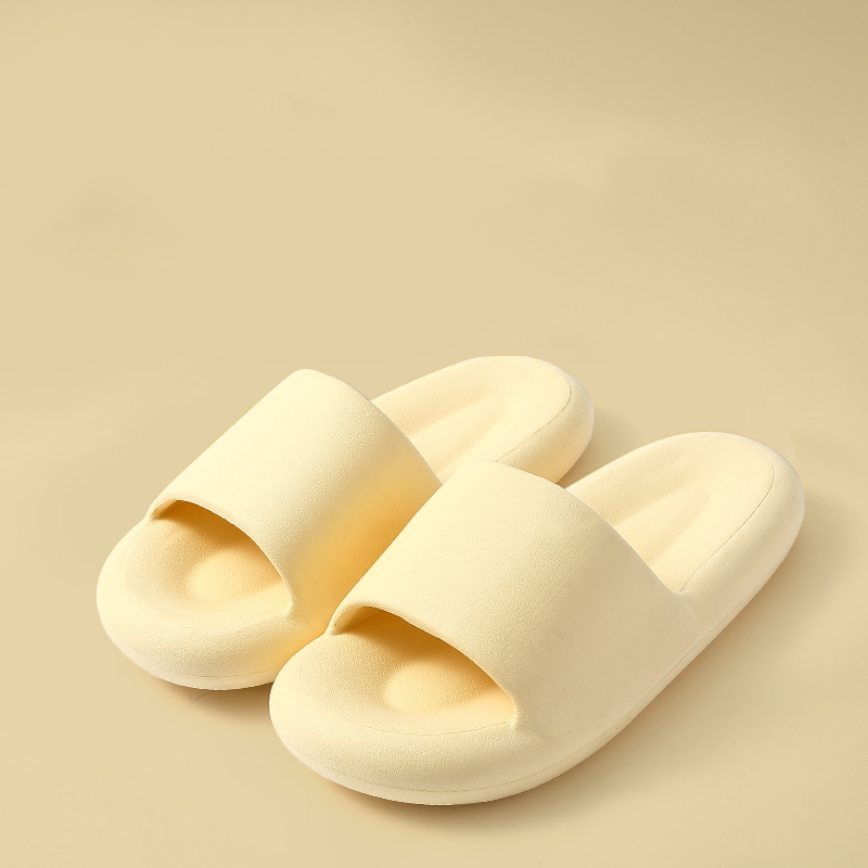 Home non-slip soft-soled slippers (36-41 size custard) [Please contact customer service to confirm the shipping size after placing an order]]