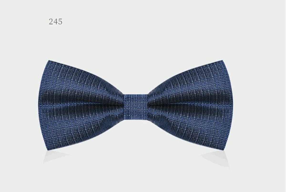 Men's Business Bow Tie(Navy Blue Texture-245)