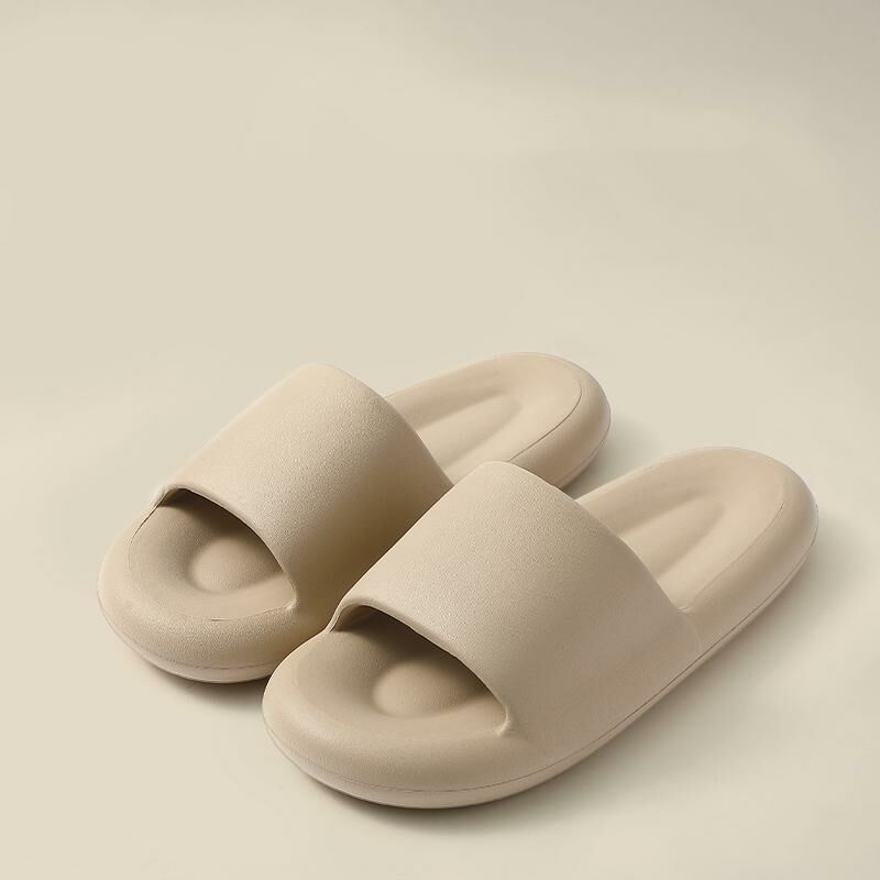 Home non-slip soft-soled slippers (40-45 size milk coffee) [Please contact customer service to confirm the shipping size after placing an order]]