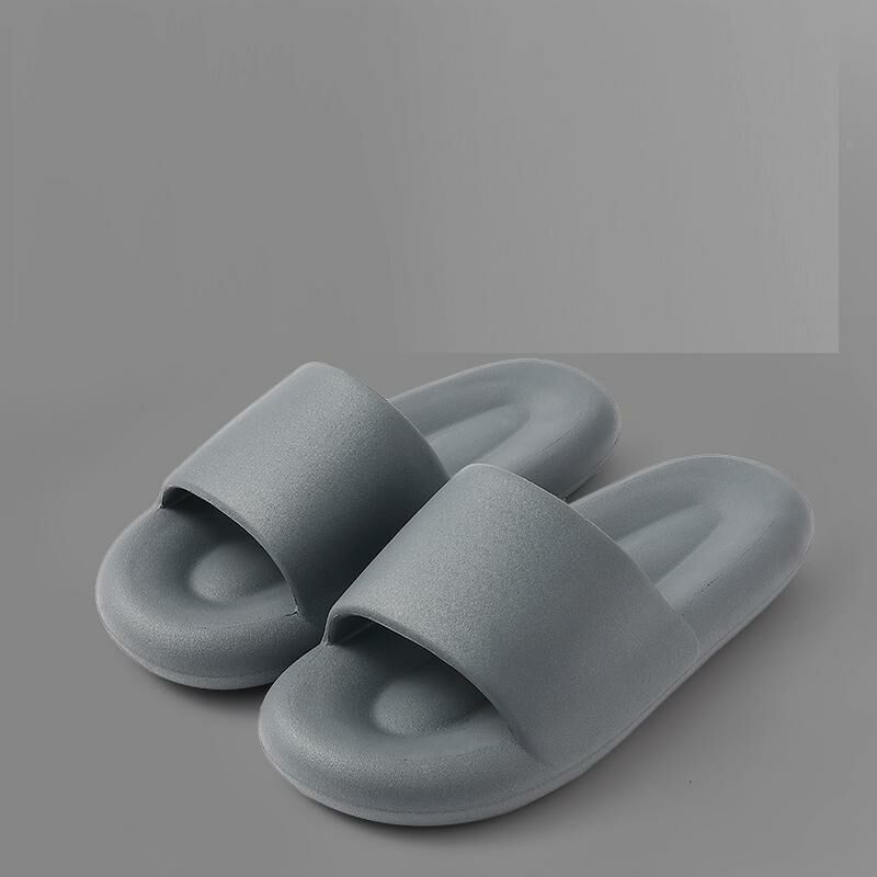 Home non-slip soft-soled slippers (40-45 sizes dark gray) [Please contact customer service to confirm the shipping size after placing an order]]