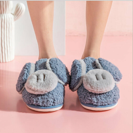 Cartoon piggy couple cotton slippers (size 36-45 color 5 colors optional, please confirm with customer service after placing an order)