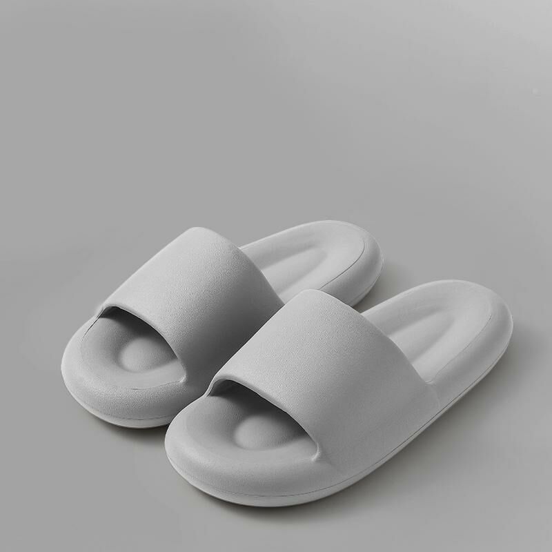 Home non-slip soft-soled slippers (40-45 yards silver gray) [Please contact customer service to confirm the shipping size after placing an order]]