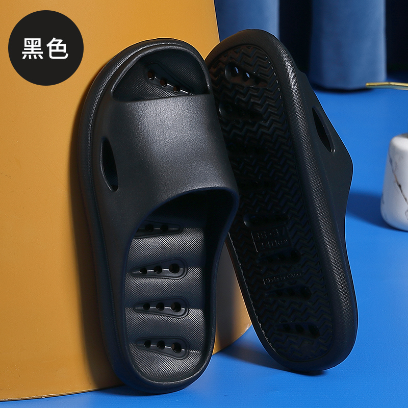 Home anti-slip soft-soled slippers (40-45 size black) [Please contact customer service to confirm the shipping size after placing an order]]