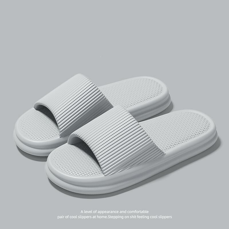 Home non-slip soft-soled slippers (40-45 size gray) [Please contact customer service to confirm the shipping size after placing an order]]