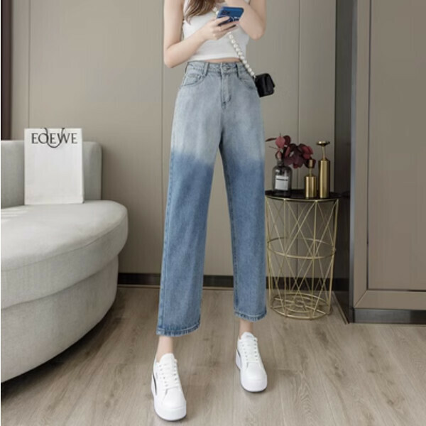 新款漸變色直筒牛仔褲（952常規長褲）（碼數：XXS/XS/S/M/L/XL)(下單後聯絡客服確認尺碼）】