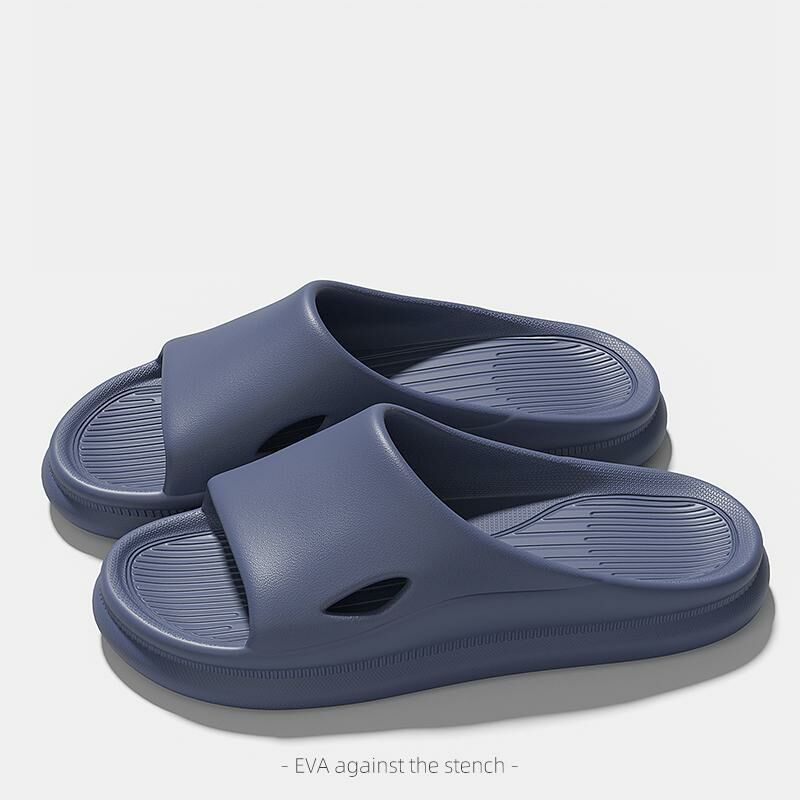 Home non-slip soft-soled slippers (40-45 yards sea blue) [Please contact customer service to confirm the shipping size after placing an order]]