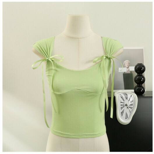 Short-sleeved T-卹 (green) (one-size)】