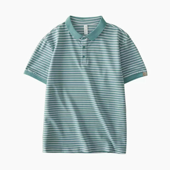 熱推休閑有領短袖T恤（M-4XL 綠色）(下單後聯絡客服確認發貨尺碼)