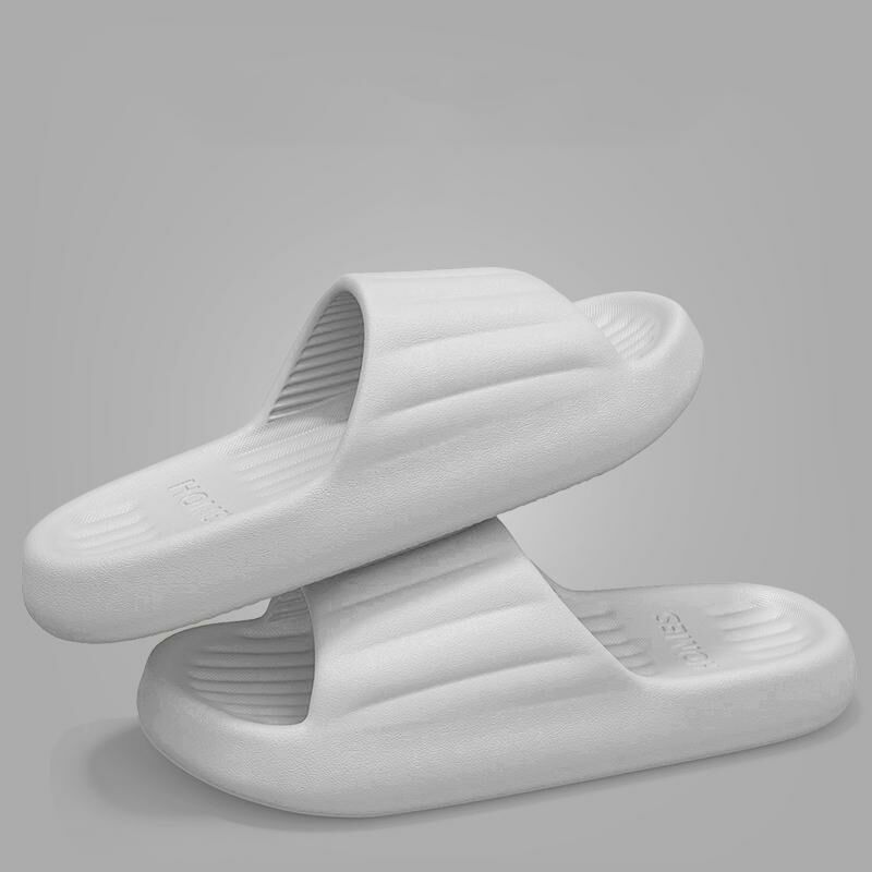 Home non-slip soft-soled slippers (40-45 sizes silver) [Please contact customer service to confirm the shipping size after placing an order]]
