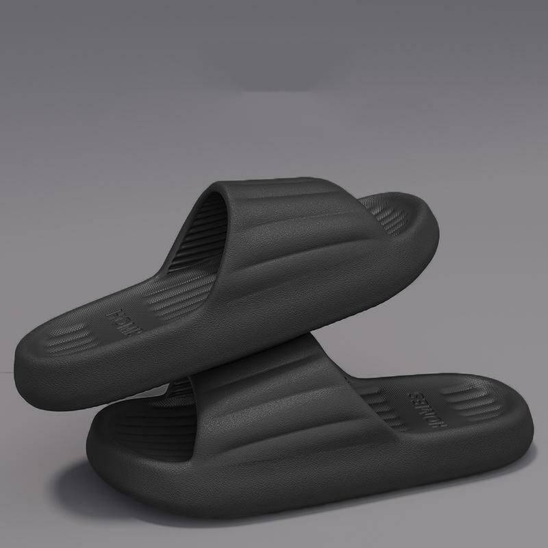 Home anti-slip soft-soled slippers (40-45 size black) [Please contact customer service to confirm the shipping size after placing an order]]
