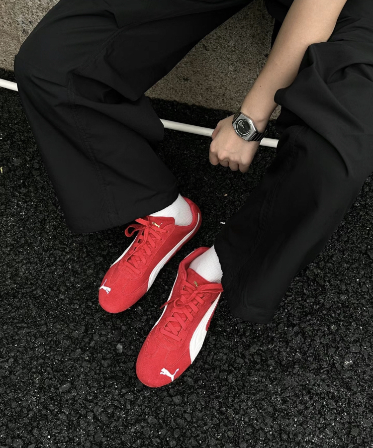 Puma Speedcat OG 賽車鞋 男女同款 紅白 398846-02