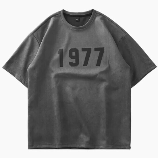 熱推寬鬆休閑短袖T恤（M-3XL 深灰色）(下單後聯絡客服確認發貨尺碼)