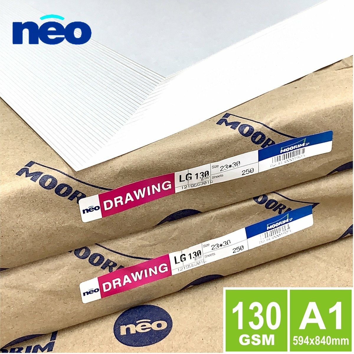 130gsm 韓國 "neo" A1 白圖畫紙(50張)