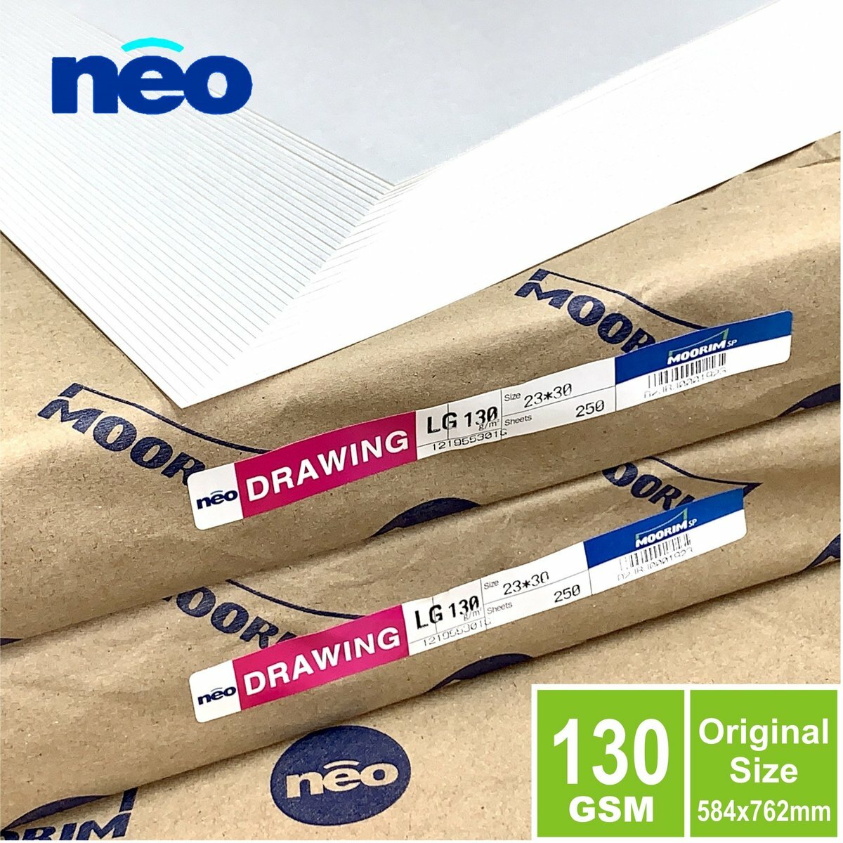 130gsm 韓國 "neo" B2 白圖畫紙(50張) 原張