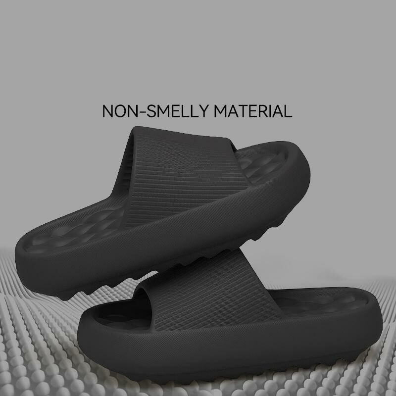 Home anti-slip soft-soled slippers (40-45 size black) [Please contact customer service to confirm the shipping size after placing an order]]