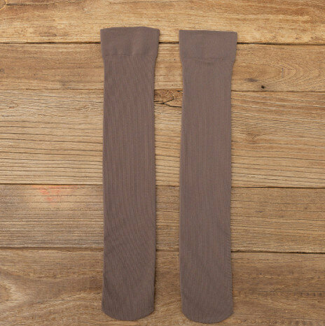 【3 pairs】Thin velvet leg-slimming compression socks (coffee)