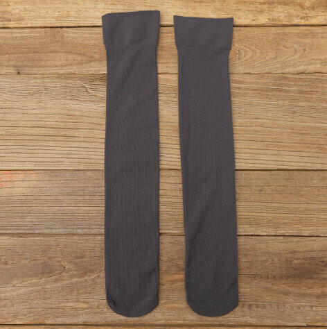 【3 pairs】Thin velvet leg-slimming compression socks (gray)
