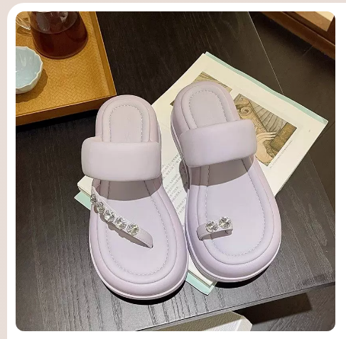 Lightweight flip-flops (purple upgraded / size 35-40) (contact customer service to confirm the shipping size after placing an order)】