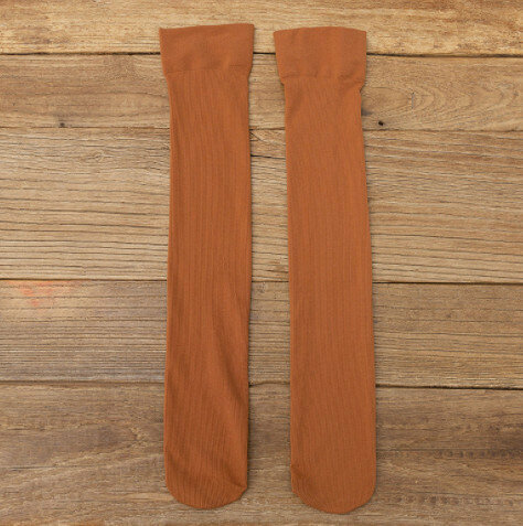 【3 pairs】Thin velvet leg-thin compression socks (orange)