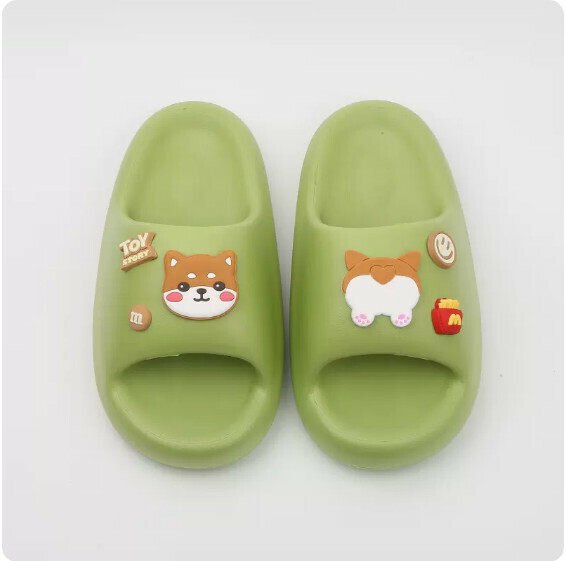 Summer Soft-soled Anti-slip Sandals (5023-40 Green Shiba Inu) [Size 36-41] [Contact Customer Service to Confirm Shipping Size after Placing an Order]]
