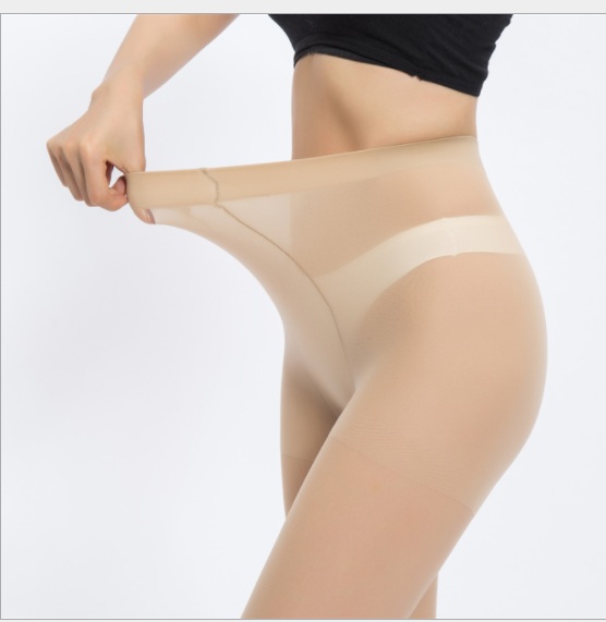 [2 pieces] [fat mm clothing] ultra-thin transparent nylon silk pantyhose erotic (color and size can be selected, please contact customer service to confirm)