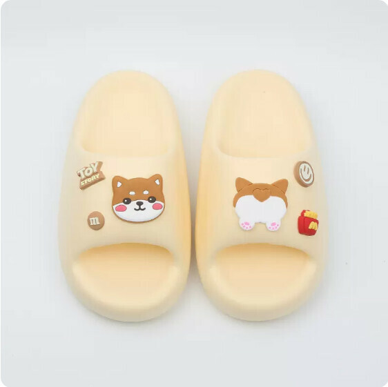 Summer Soft-soled Anti-slip Sandals (5023-40 Yellow Shiba Inu) [Size 36-41] [Contact Customer Service to Confirm Shipping Size after Placing an Order]]