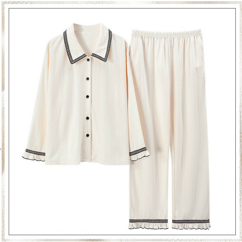 Long sleeve pajama set [M-XXL AM-34071] [Contact customer service to confirm shipping size after placing an order]