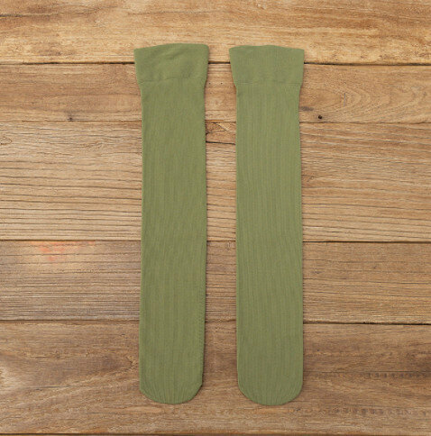 【3 pairs】Thin velvet leg-slimming compression socks (green)