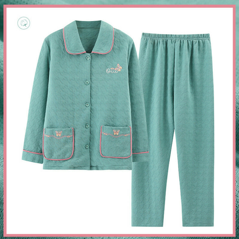 Long-sleeved pajama set [M-XXXL size LWQL7777] [Contact customer service to confirm the shipping size after placing an order]]
