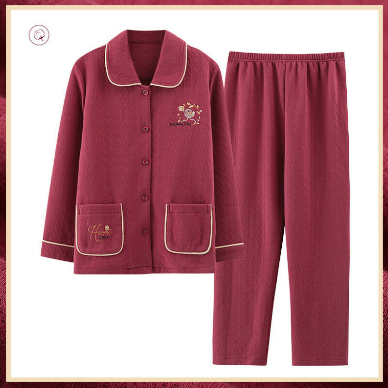 Long sleeve pajama set [M-XXXL size LWQL7778] [Contact customer service to confirm the shipping size after placing an order]