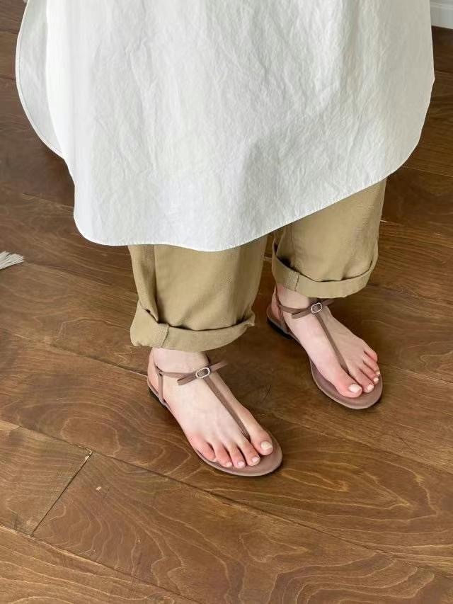 FT229 平底人字拖涼鞋(bi1214)