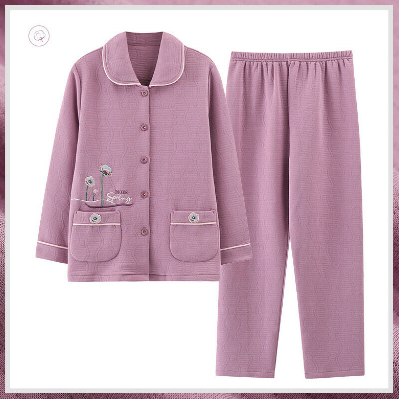 Long-sleeved pajama set【M-XXXL size LWQL7781】【Contact customer service to confirm the shipping size after placing an order】】