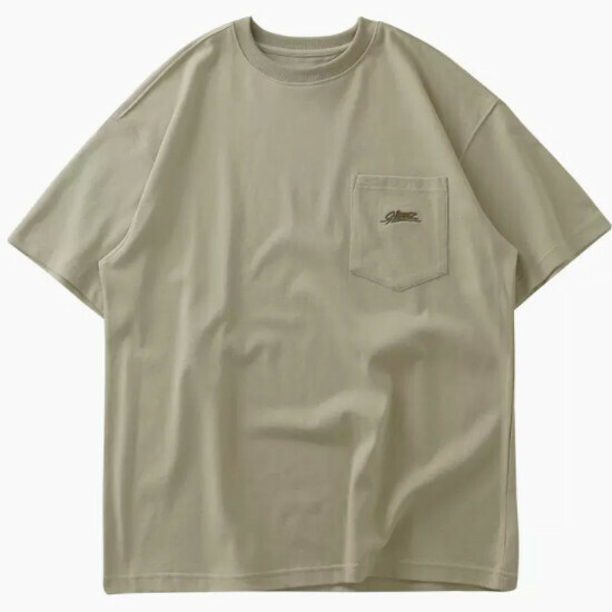 激抵寬鬆休閑短袖T恤（M-2XL 卡其色）(下單後聯絡客服確認發貨尺碼)
