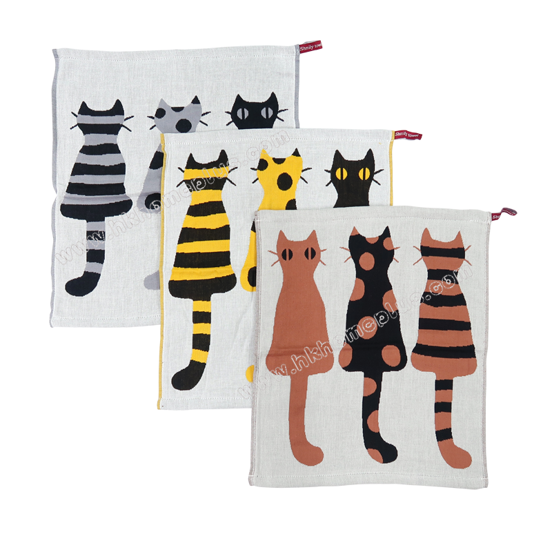 6條裝 紗布公仔抹手巾 4040813-5