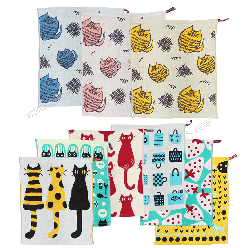 6條裝 紗布公仔抹手巾 4040813-5