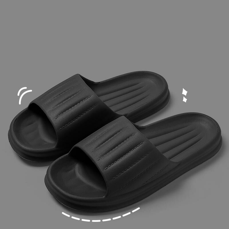 Home anti-slip soft-soled slippers (40-45 size black) [Please contact customer service to confirm the shipping size after placing an order]]