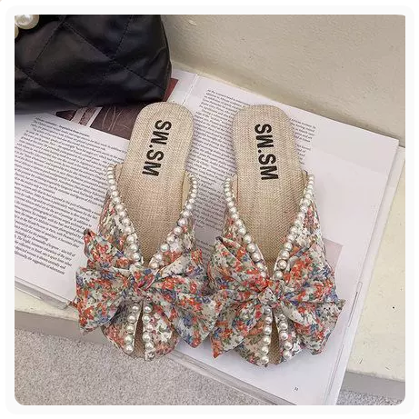 Soft-soled small floral sandals (red premium upgraded version / 35-40 yards) (contact customer service to confirm the shipping size after placing an order)】